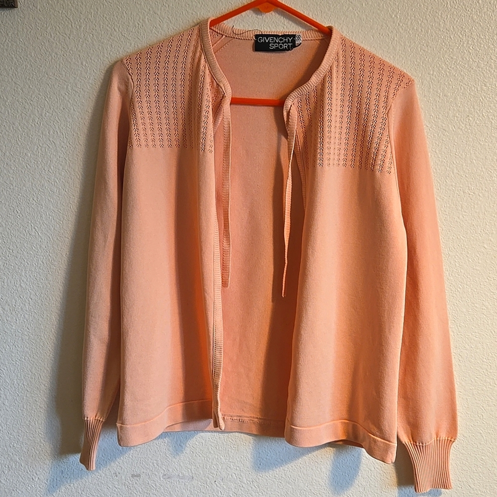 Vintage Givenchy pointelle cardigan